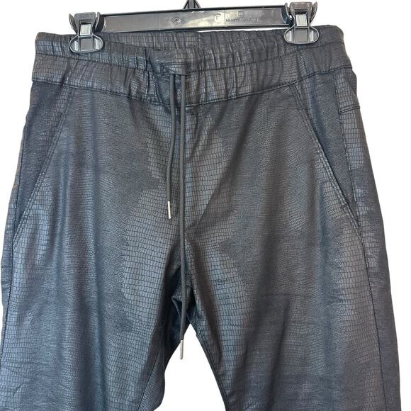 Flog Bevy Flog Shely Black Snake Drawstring Waist Pull on Pants sz 28 EUC - Picture 4 of 10